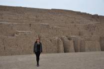 Visita às ruínas da Huaca Pucllana, em Miraflores, bairro de Lima - Peru